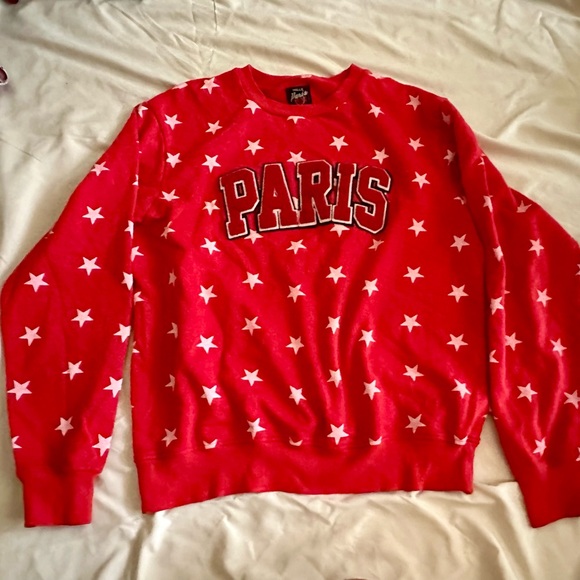 Vintage Red Paris Sweatshirt - Picture 1 of 4